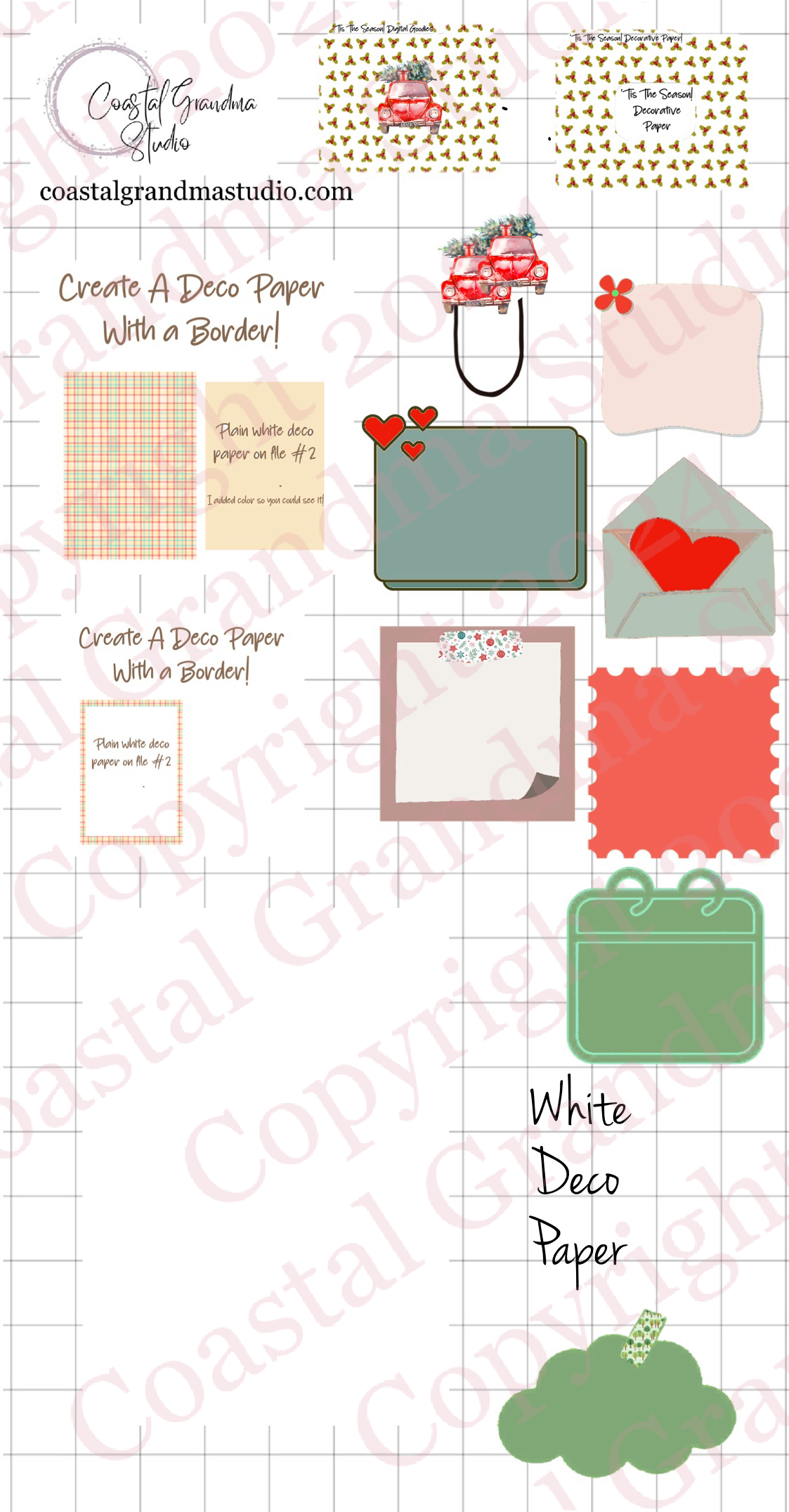 NEW! Tis The Season! Pre-Cropped Digital Sticker Bundle (7900-BU)