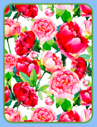 Happy Peonies Magnet (1301-M)