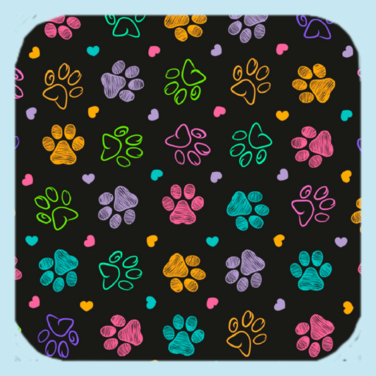 Golden Puppy Paws! Neoprene Coaster (1315-CNS) SECONDS