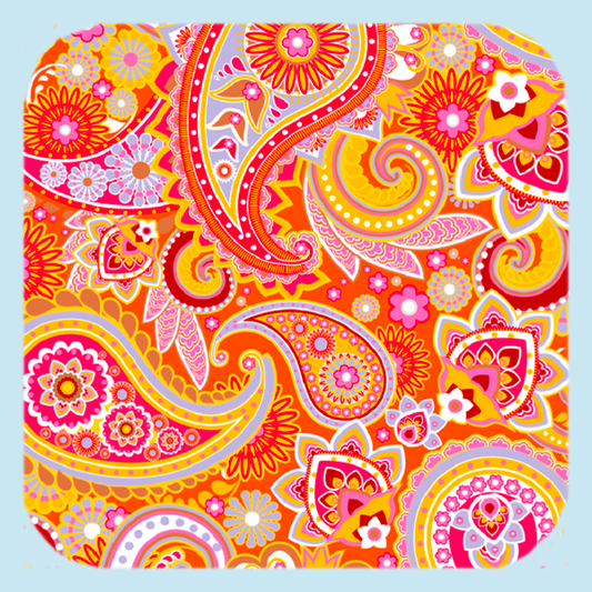 '70's Paisley! WOW! Coaster (1364-C)