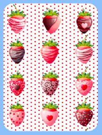 Strawberries & Chocolate? Yummy! Magnet (1401-M)