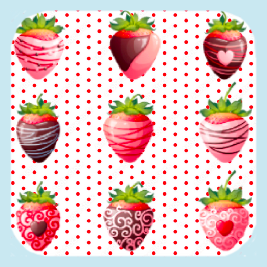 Strawberries & Chocolate? Yum! Coaster (1401-C)