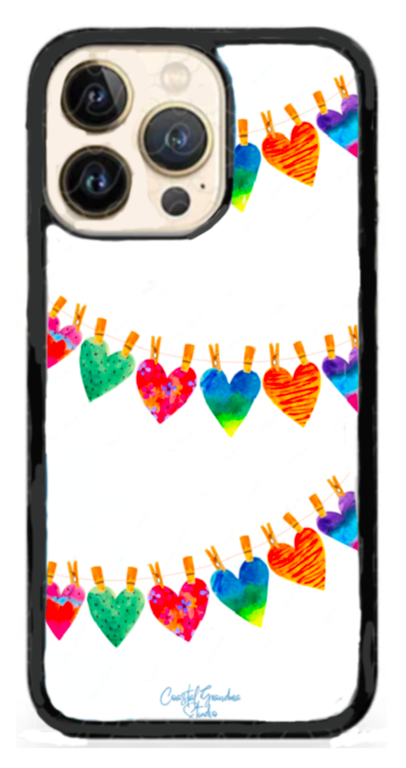 Rainbow Hearts! Phone Case (1502)