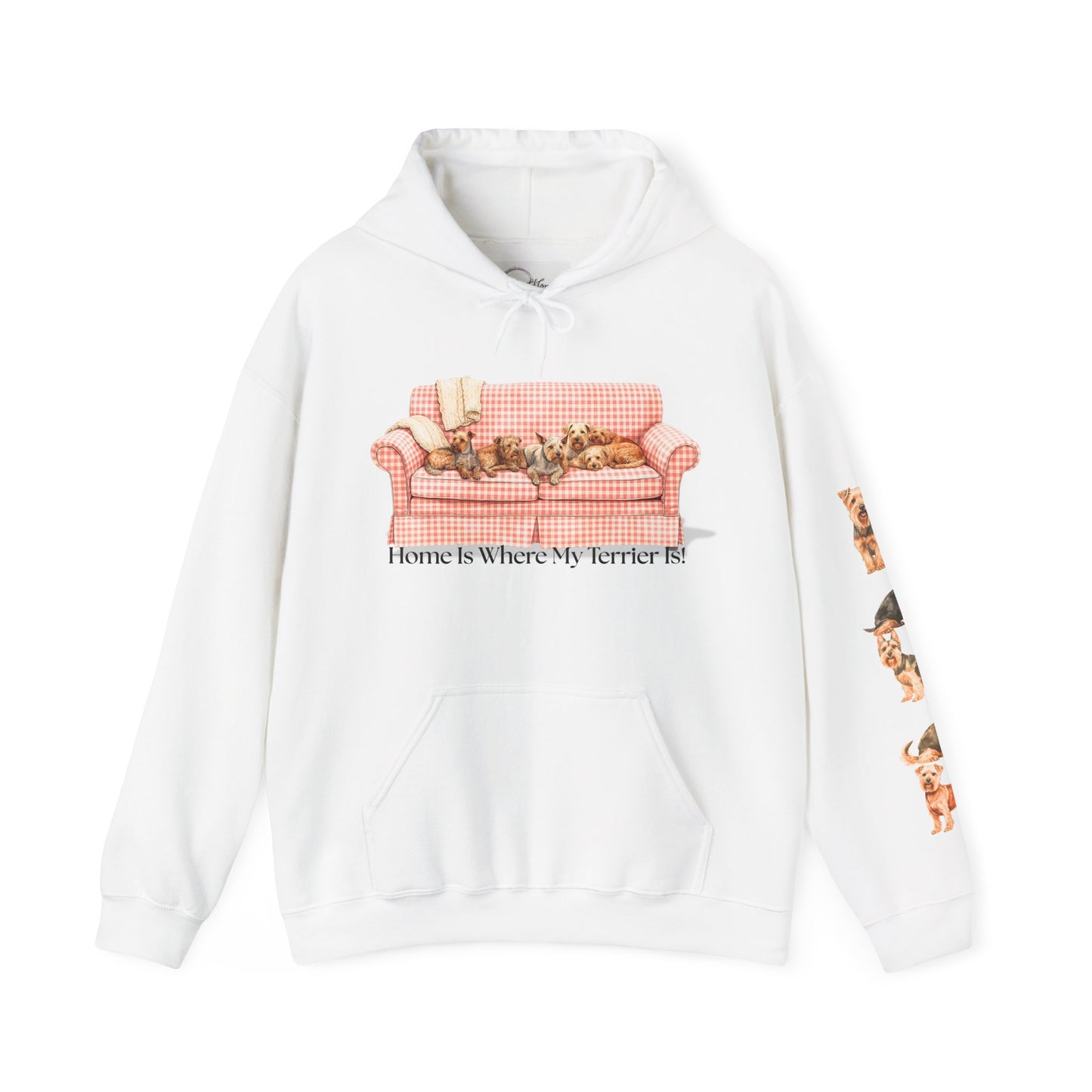 Home Is Where My Terrier Is! Hoodie, Cozy Sweatshirt, Terrier Lover Hoodie, Dog Mom, Birthday Gift (HC-1000)