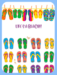 Life's A Beach!! Magnet (1547-M)