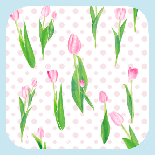 Tip Toe Through The Tulips! Coaster (1566-C)