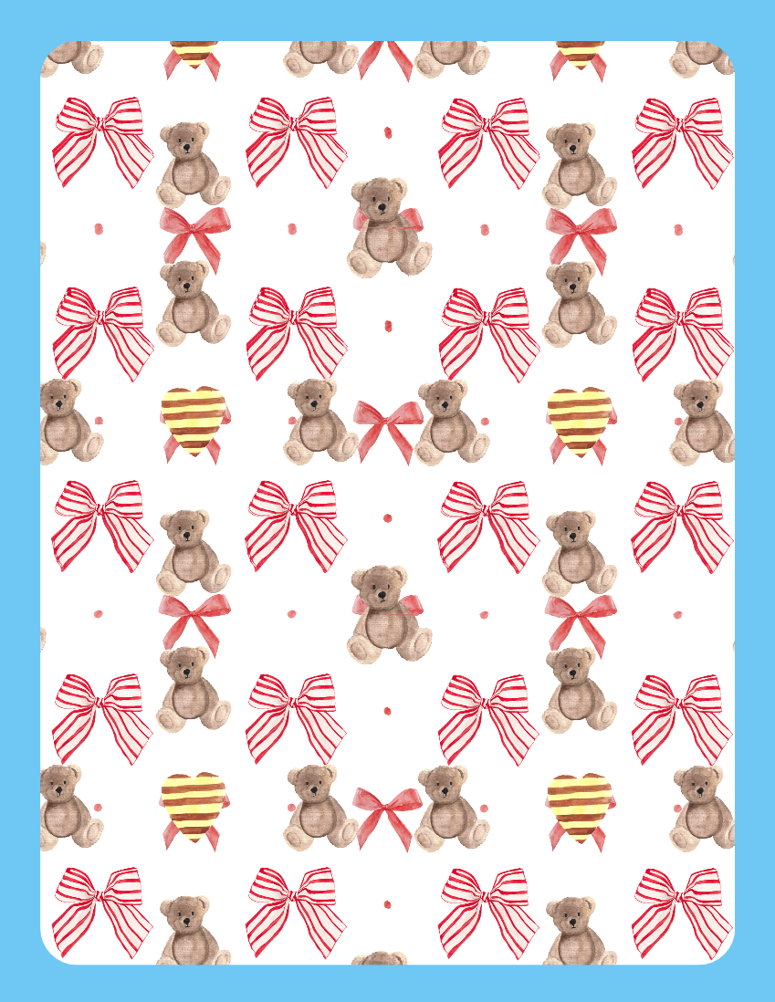 Teddy Bear Fourth! Coaster (1621-C)