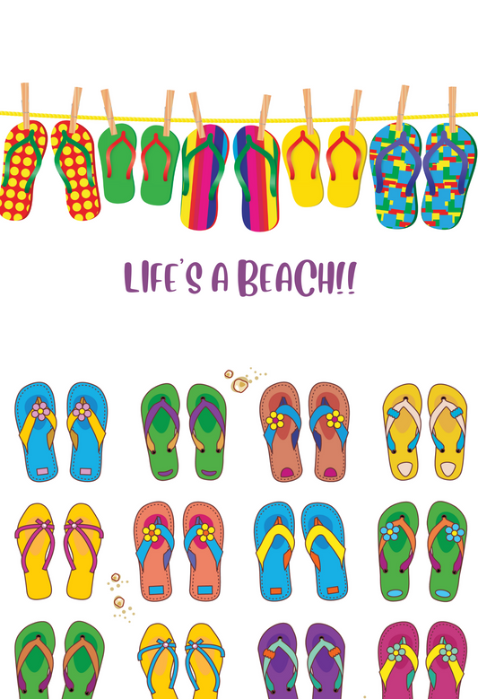 Life's A Beach! Digital Journal/Notebook/Planner Download (1547-D)