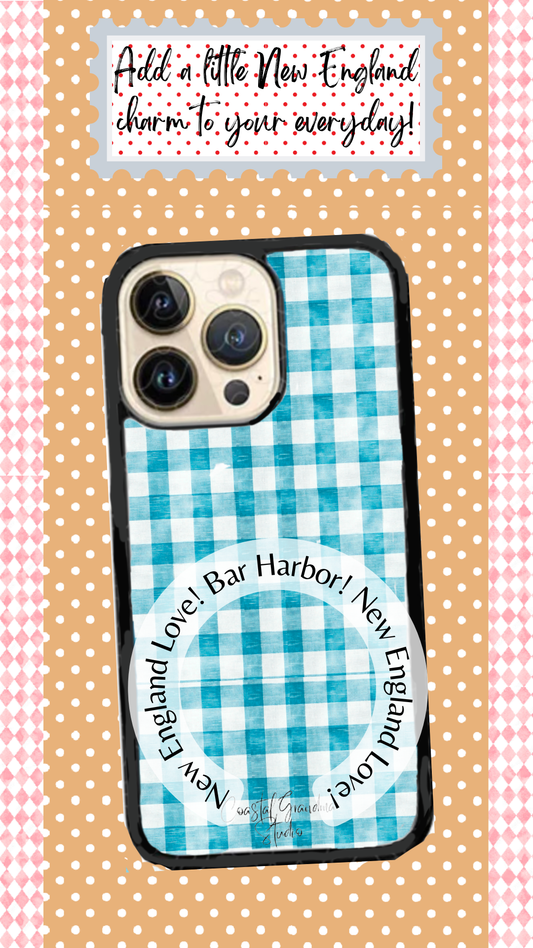 Coastal Aesthetic Phone Case - New England Beach Cottage Bar Harbor Maine Inspired (1601)