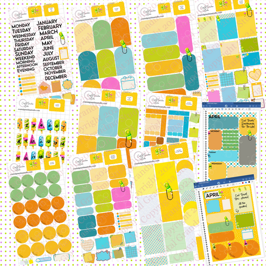 NEW! Cool Treats! Pre-Cropped Digital Sticker Bundle (6200-BU)