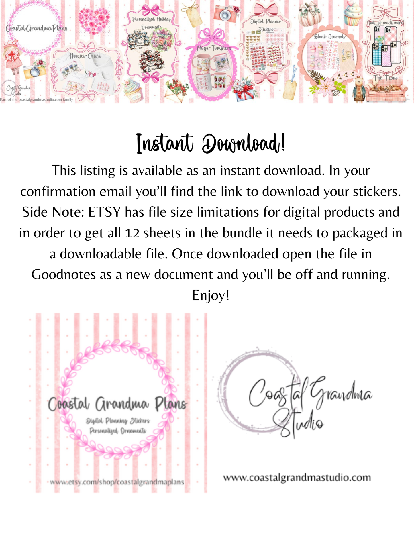 Cherry On Top! Pre-Cropped Digital Sticker Bundle (6100-BU)