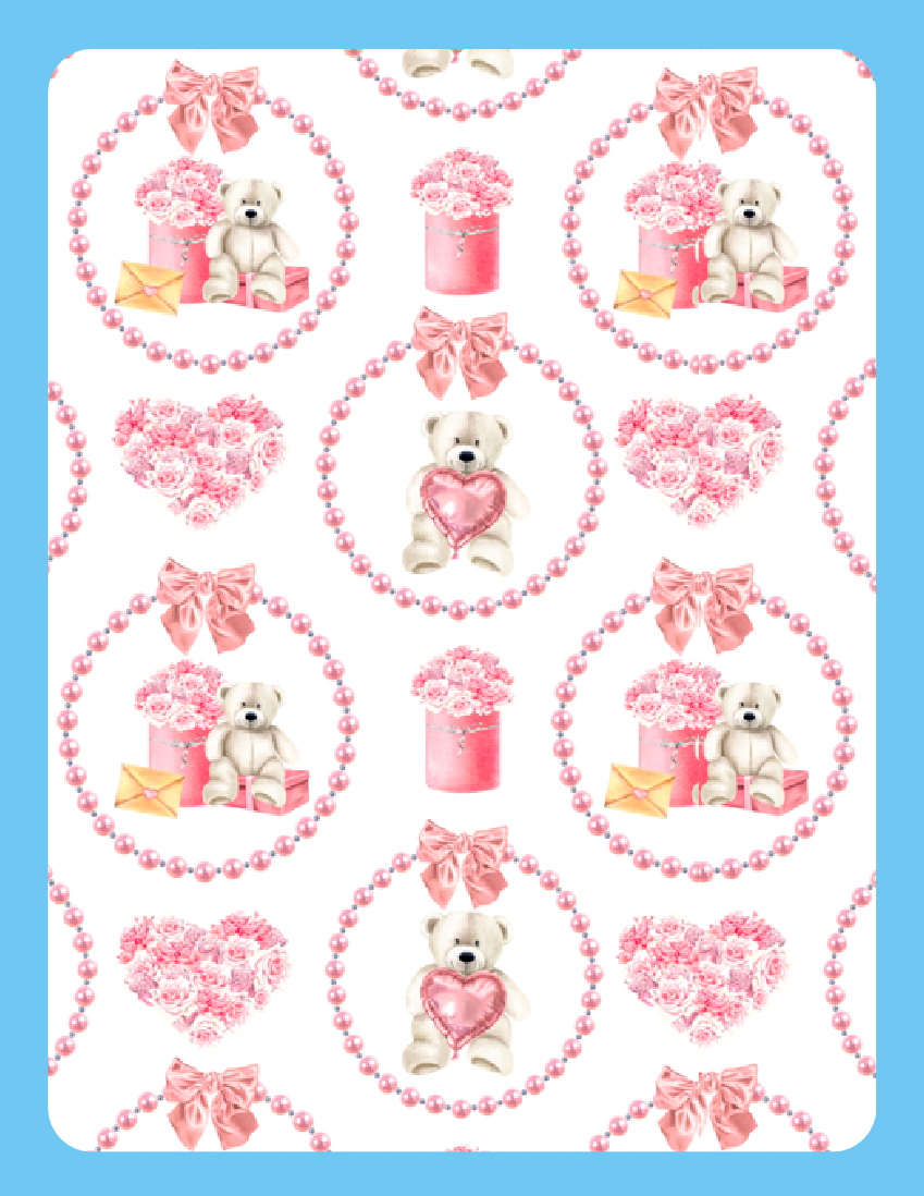 Coquette Teddy Love! Coaster (1622-C)