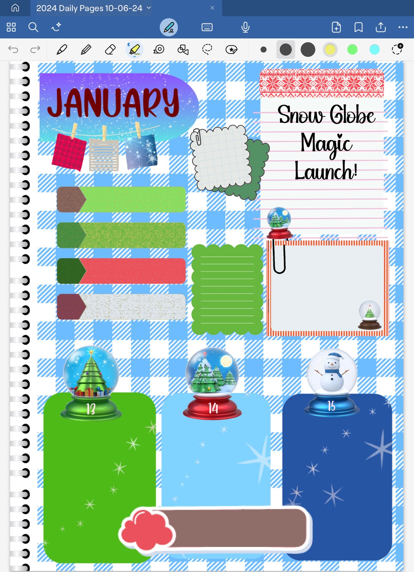 NEW! Snow Globe Magic! Pre-Cropped Digital Sticker Bundle (5400-BU)