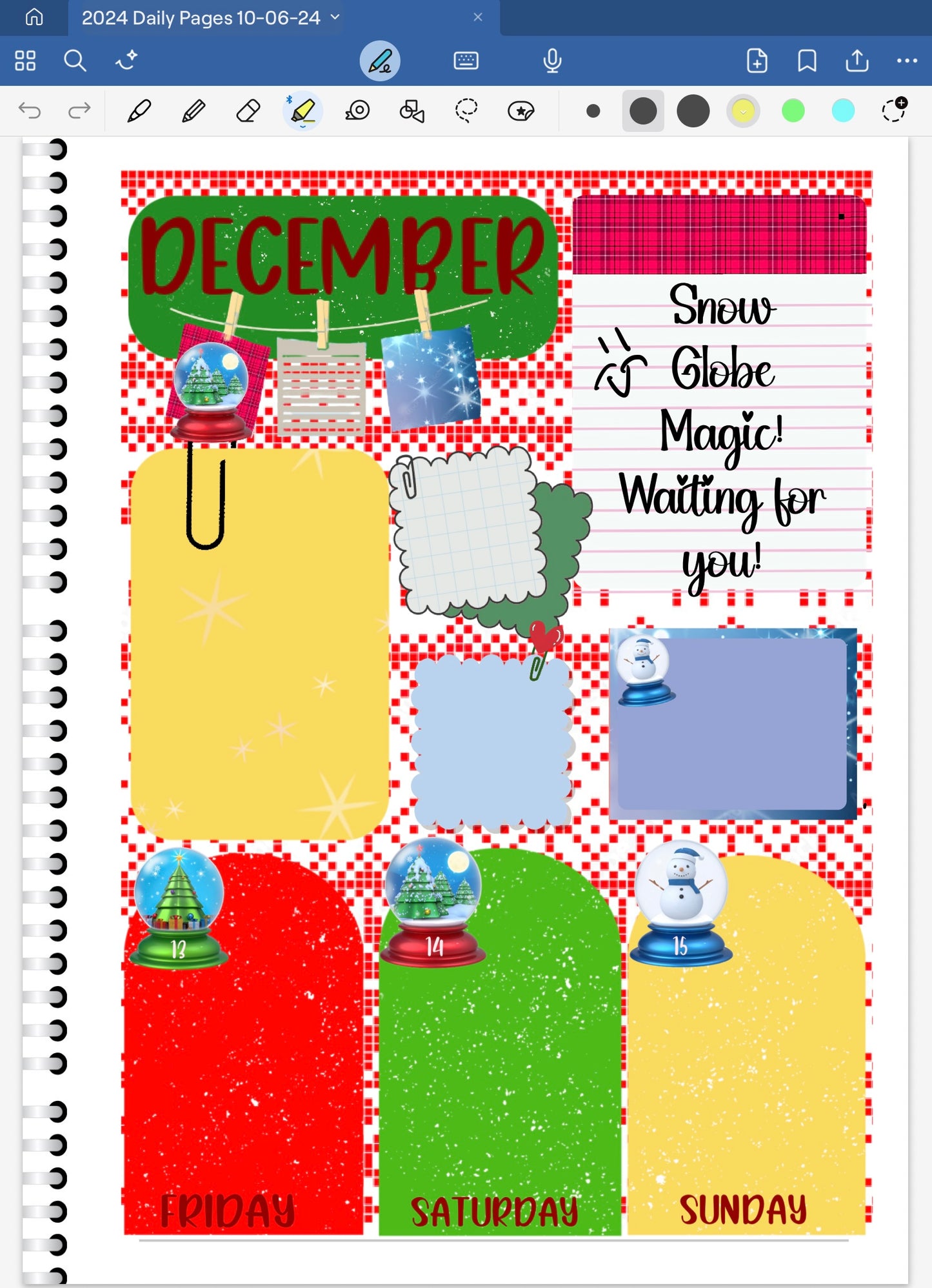 NEW! Snow Globe Magic! Pre-Cropped Digital Sticker Bundle (5400-BU)