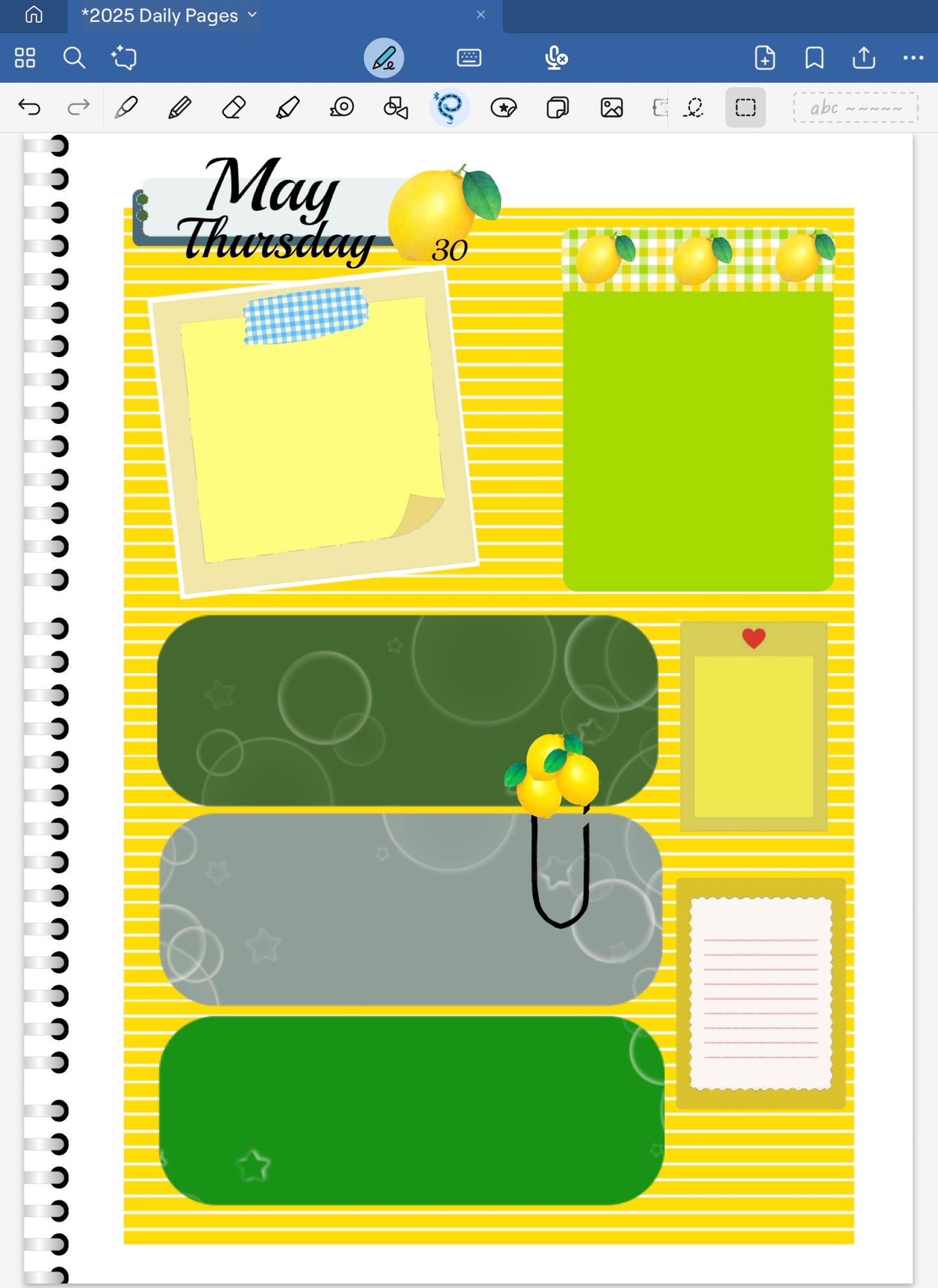 Limoncello! Date Dots Digital Pre-Cropped Stickers For Goodnotes (7100-DD)