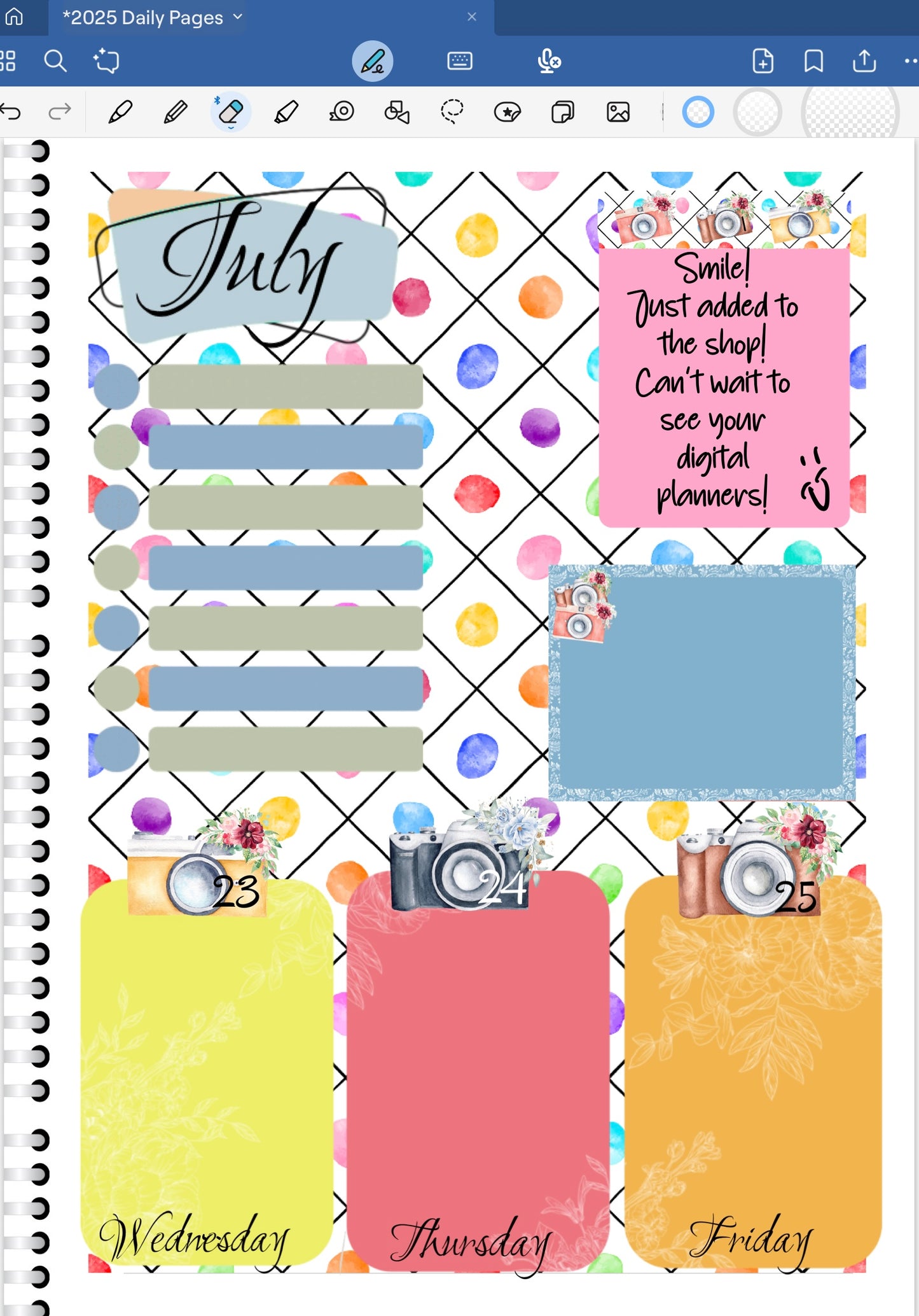 NEW! Smile! Pre-Cropped Digital Sticker Bundle (7300-BU)