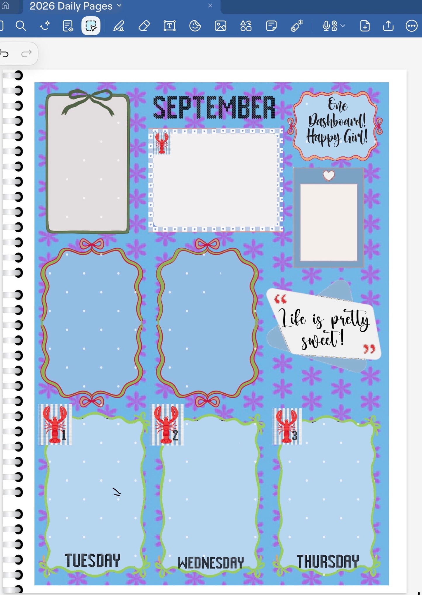 Cape Cod Stitching! GoodNotes Sticker Bundle – Digital Planner Stickers for iPad, Pre-Cropped Aesthetic Stickers Pack (8600-BU)