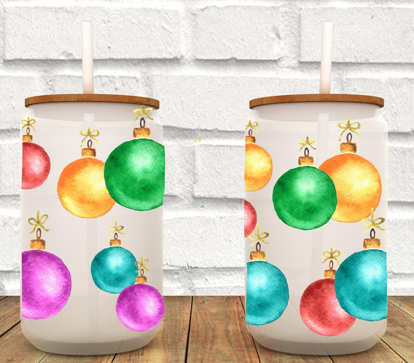 Christmas Fantasy! Frosted Glass Tumbler (1590-T)