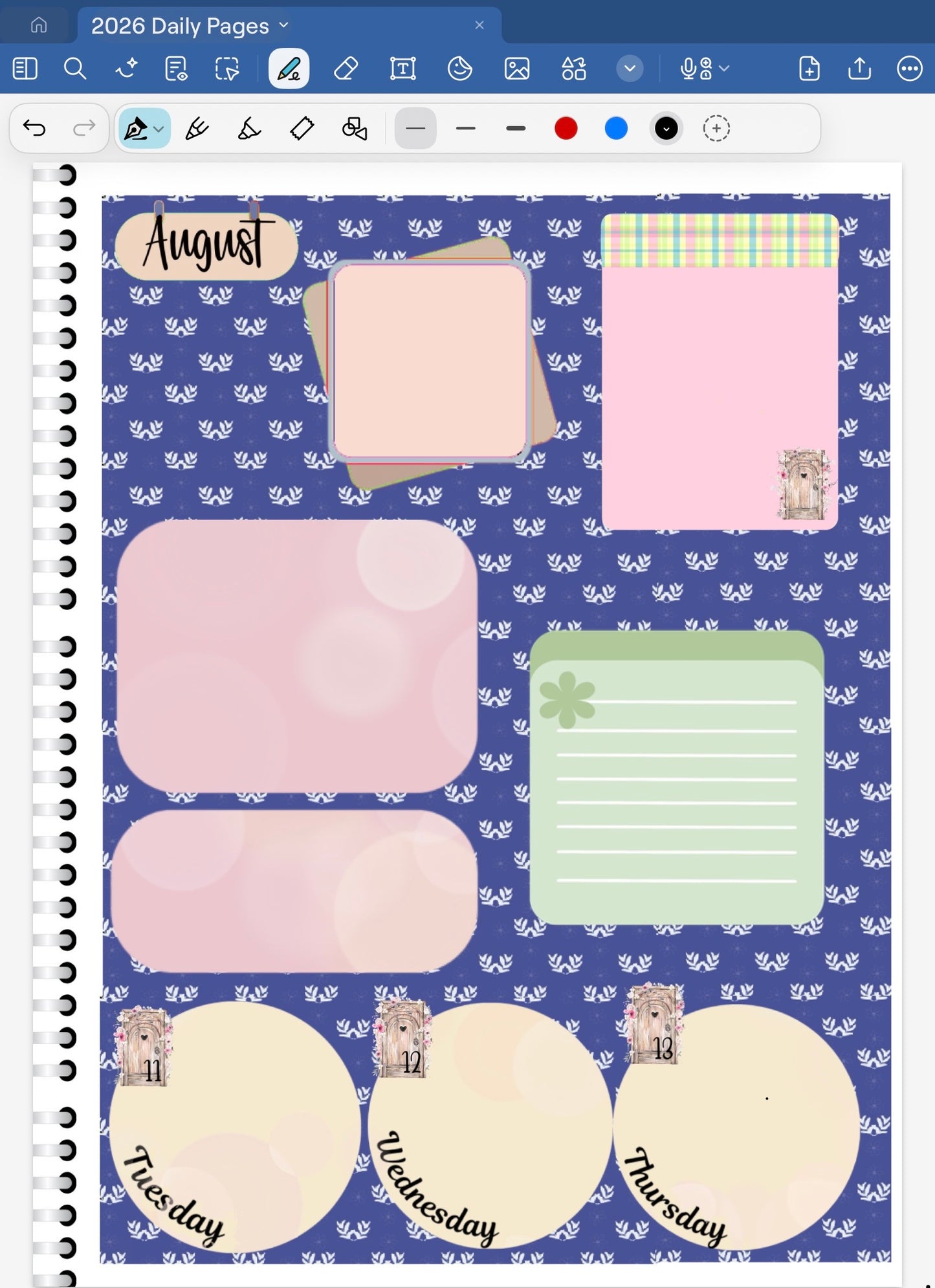 Secret Garden! GoodNotes Sticker Bundle – Digital Planner Stickers for iPad, Pre-Cropped Aesthetic Stickers Pack (9000-BU)