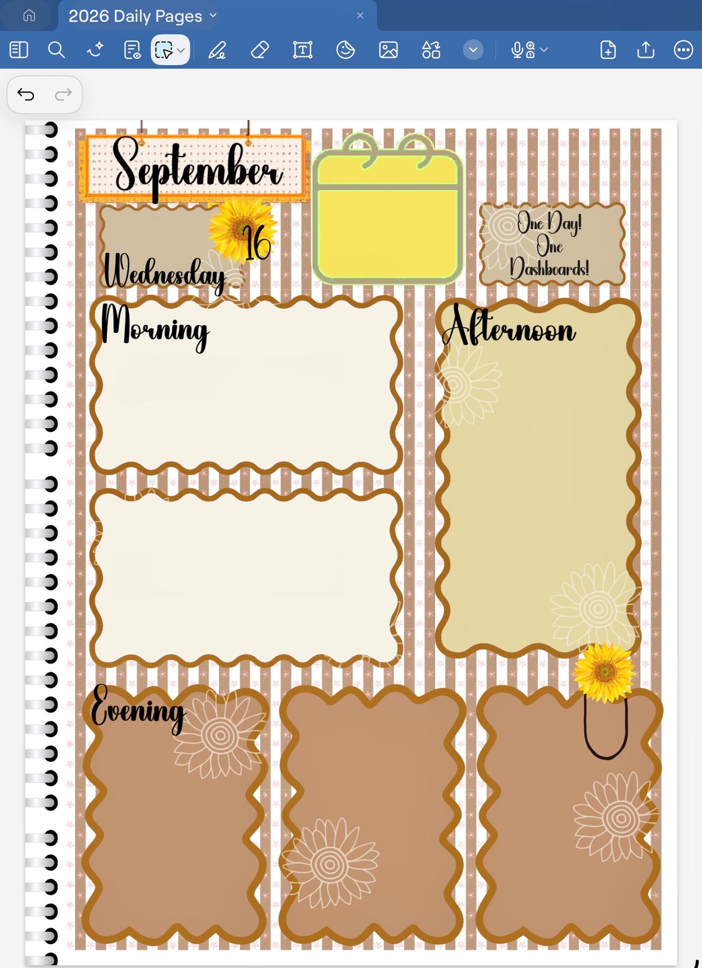Sunflower Social! GoodNotes Sticker Bundle – Digital Planner Stickers for iPad, Pre-Cropped Aesthetic Stickers Pack (9600-BU)
