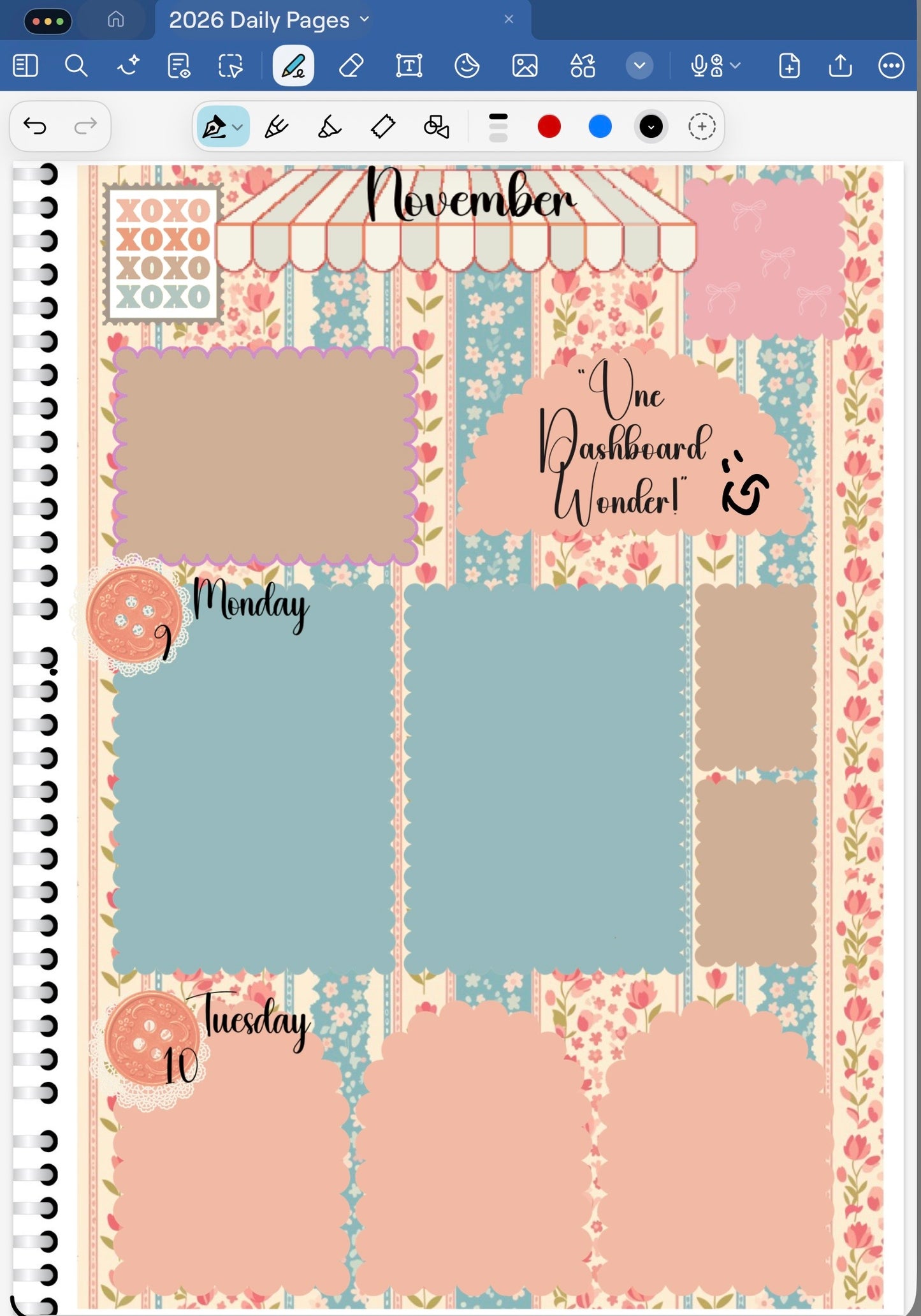 Buttons & Bows! GoodNotes Sticker Bundle – Digital Planner Stickers for iPad, Pre-Cropped Aesthetic Stickers Pack (9800-BU)