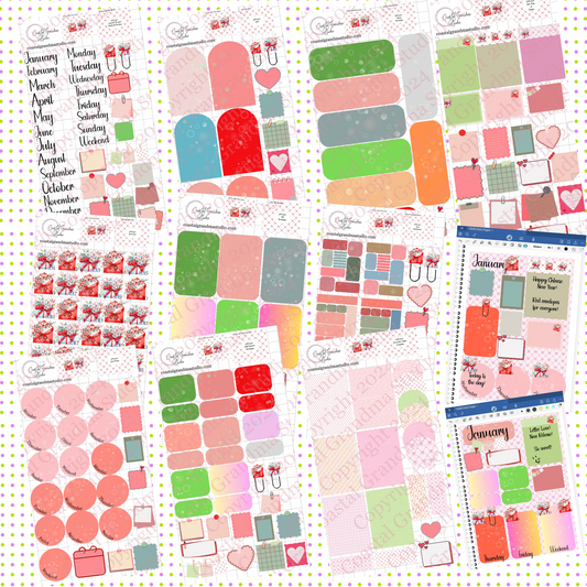 NEW! Letter Love! Pre-Cropped Digital Sticker Bundle (4900-BU)