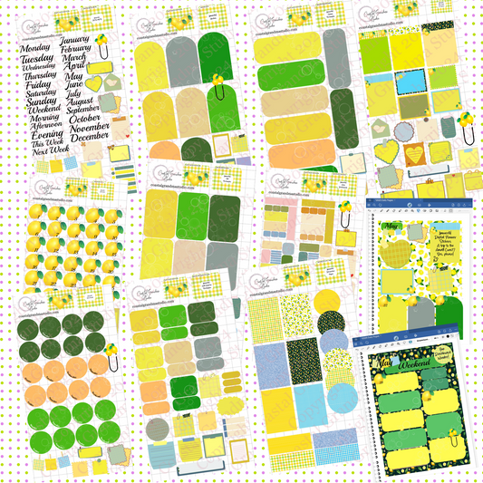 NEW! Limoncello! Pre-Cropped Digital Sticker Bundle (7100-BU)