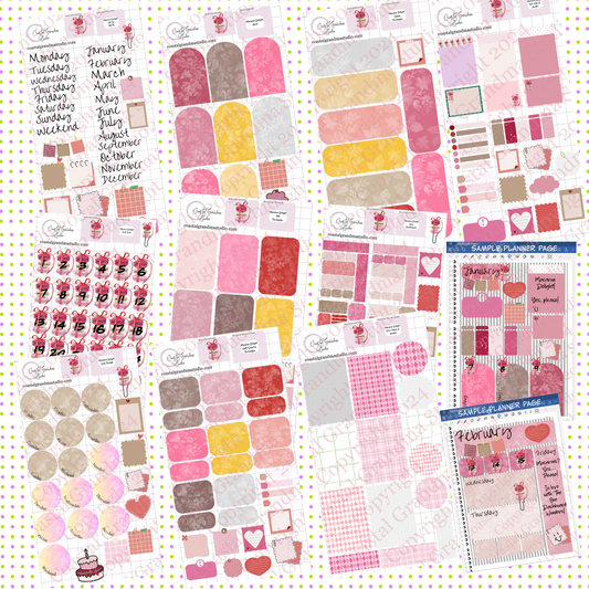 NEW! Macaron Delight! Pre-Cropped Digital Sticker Bundle (4700-BU)