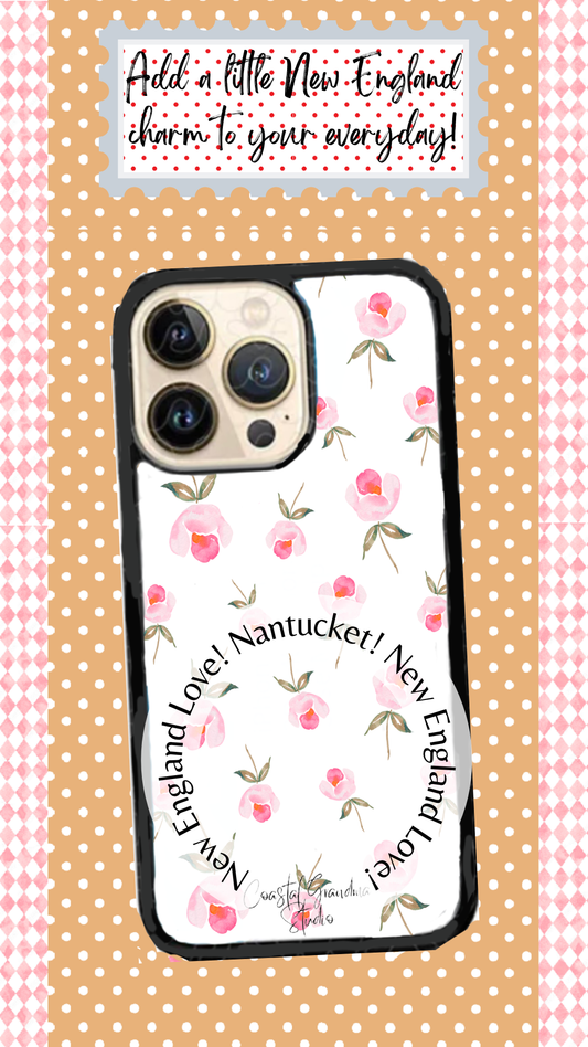 Coastal Aesthetic Phone Case - New England Beach Cottage Nantucket Massachusetts Inspired (1615)