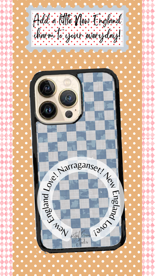 Coastal Aesthetic Phone Case - New England Beach Cottage Narragansett Rhode Island Inspired (1614)