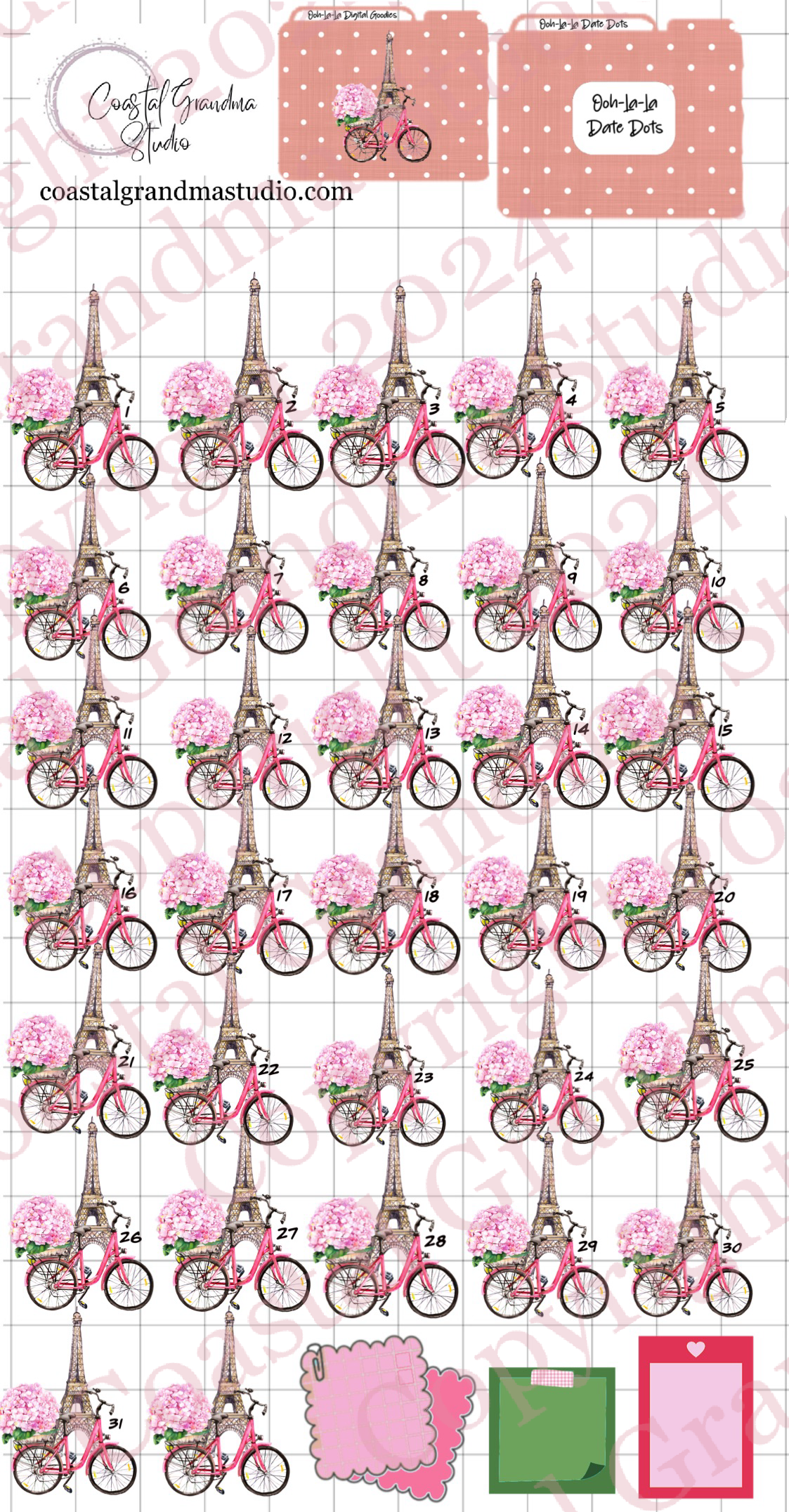 Ooh-La-La!! Pre-Cropped Digital Sticker Bundle (5200-BU)