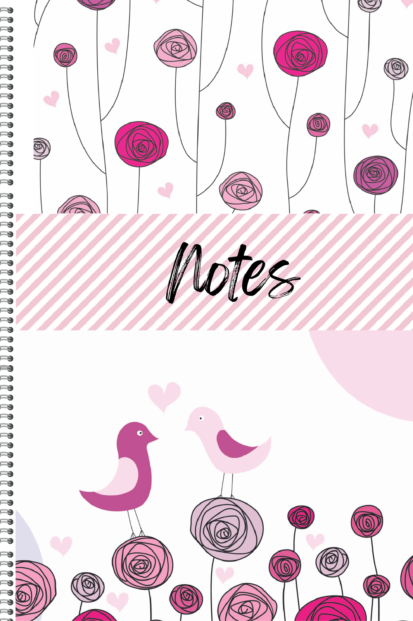 Pink Bird! Digital Journal/Notebook/Planner Download (1570-D)