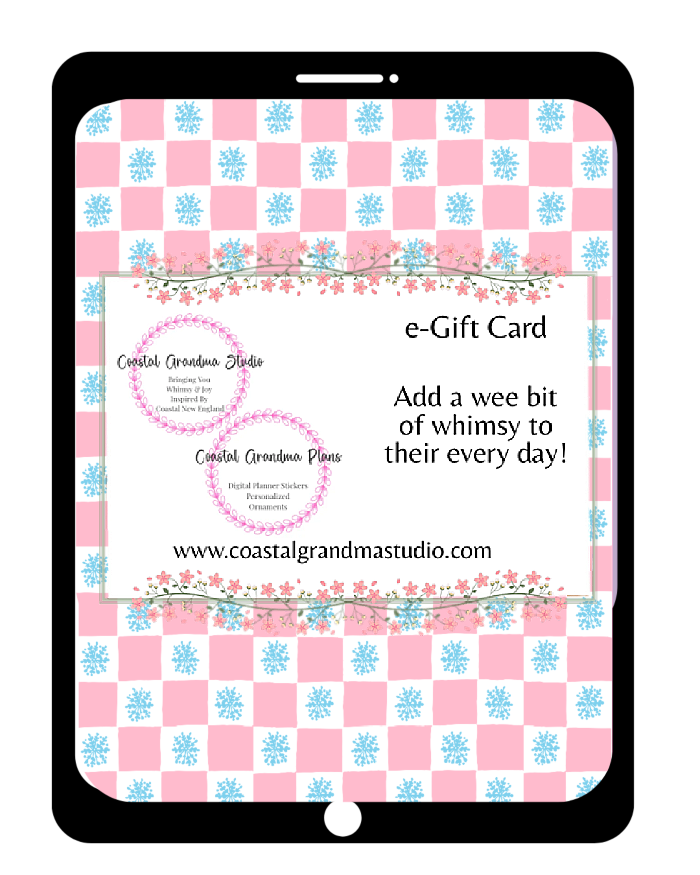 Coastal Grandma Studio e-Gift Card